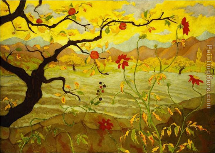 Apple Tree With Red Fruit